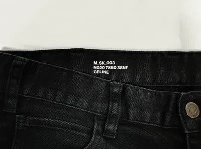 Pre-owned Celine M_sk_003 Denim | Skinny Black D02 Hedi Slimane
