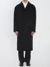 Celine Mac Coat In Wool Cloth In Black
