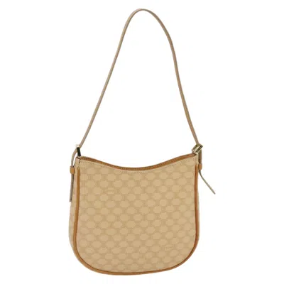 Pre-owned Celine Céline Macadam Beige Canvas Shoulder Bag ()