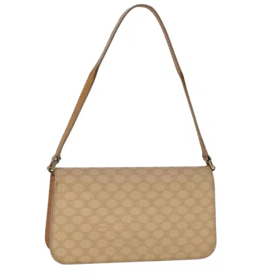 Pre-owned Celine Céline Macadam Beige Canvas Shoulder Bag ()