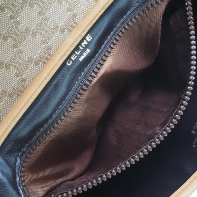 Pre-owned Celine Céline Macadam Beige Canvas Shoulder Bag ()