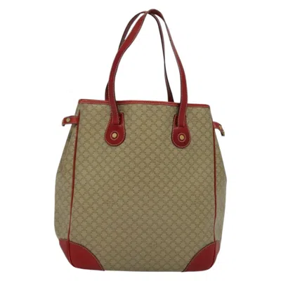 Pre-owned Celine Céline Macadam Beige Canvas Tote Bag () In Sand