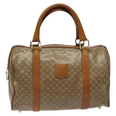 Pre-owned Celine Céline Macadam Beige Canvas Travel Bag ()