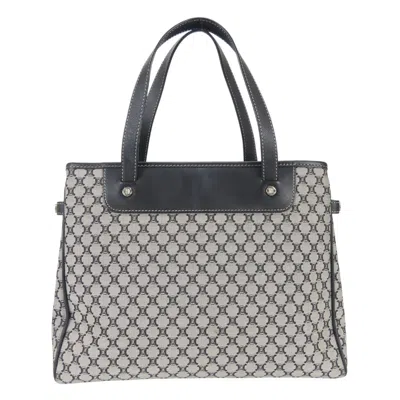 Pre-owned Celine Macadam Black Gray Tote Bag () In Multi