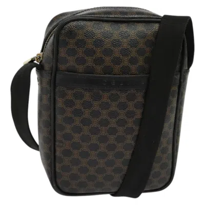 Pre-owned Celine Céline Macadam Black Pvc Shoulder Bag ()