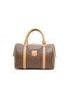 Celine Céline Macadam Boston Bag In Brown