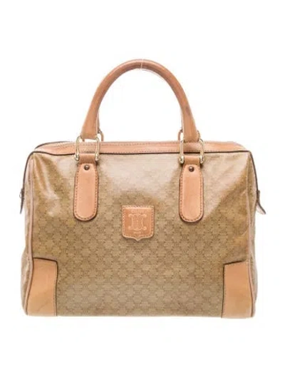 Pre-owned Celine Macadam Boston Vintage In Neutral