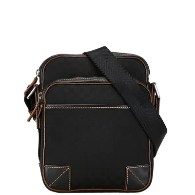 Pre-owned Celine Macadam Brown Canvas Shoulder Bag ()