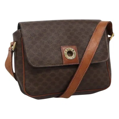 Pre-owned Celine Céline Macadam Brown Canvas Shoulder Bag ()