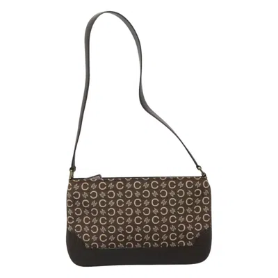 Pre-owned Celine Céline Macadam Brown Canvas Shoulder Bag ()