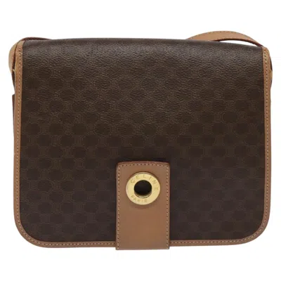 Pre-owned Celine Céline Macadam Brown Canvas Shoulder Bag ()