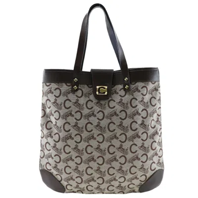 Pre-owned Celine Macadam Brown Canvas Tote Bag ()