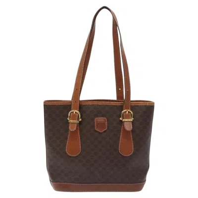 Pre-owned Celine Céline Macadam Brown Canvas Tote Bag ()