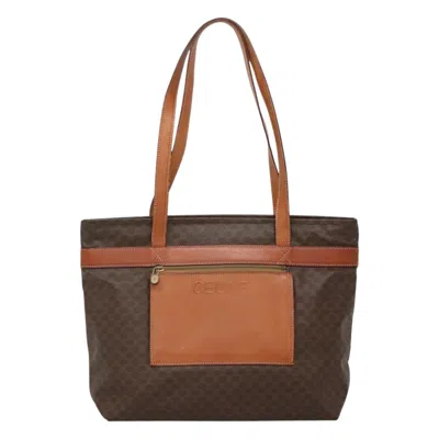 Pre-owned Celine Céline Macadam Brown Canvas Tote Bag ()
