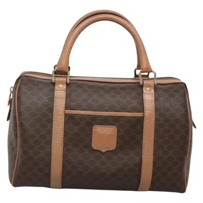 Pre-owned Celine Céline Macadam Brown Canvas Tote Bag ()