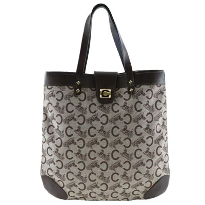 Pre-owned Celine Macadam Brown Canvas Tote Bag ()