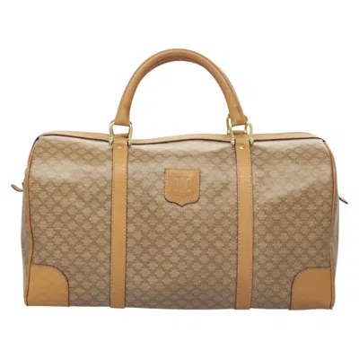 Pre-owned Celine Céline Macadam Brown Canvas Travel Bag ()