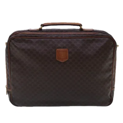 Pre-owned Celine Céline Macadam Brown Canvas Travel Bag ()