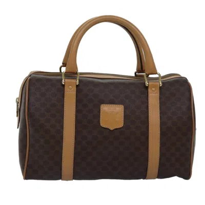 Celine Céline Macadam Brown Canvas Travel Bag ()