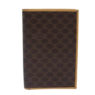 Pre-owned Celine Céline Macadam Brown Canvas Wallet  ()