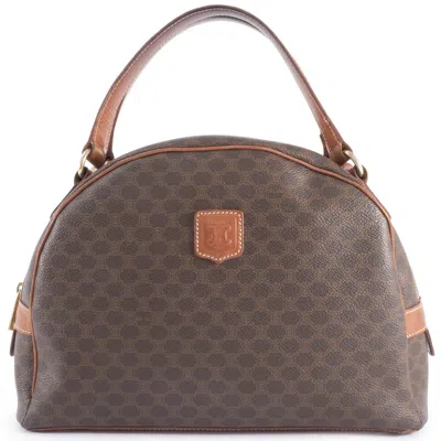 Pre-owned Celine Macadam Brown Pvc Leather Tote Bag ()