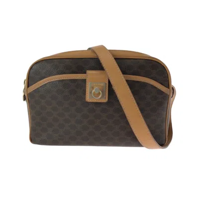 Pre-owned Celine Macadam Brown Pvc Pochette Shoulder Bag ()