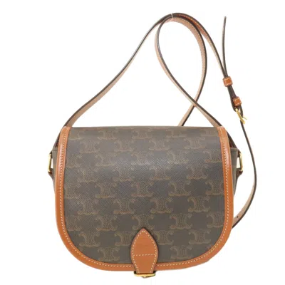 Pre-owned Celine Macadam Brown Pvc Shoulder Bag ()