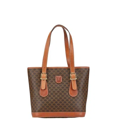Pre-owned Celine Macadam Brown Pvc Tote Bag ()