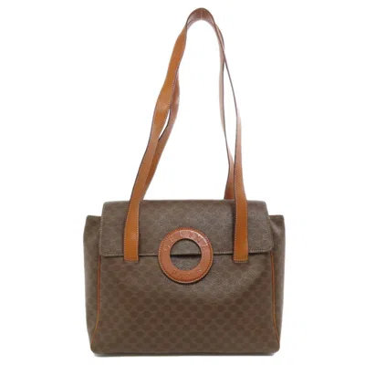 Pre-owned Celine Macadam Brown Pvc Tote Bag ()