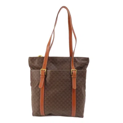 Pre-owned Celine Macadam Brown Pvc Tote Bag ()