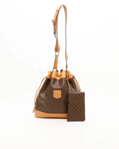 Celine Céline Macadam Bucket Bag