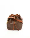 Celine Céline Macadam Bucket Bag In Brown