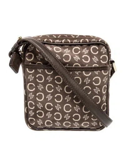 Pre-owned Celine Macadam C Bag In Brown
