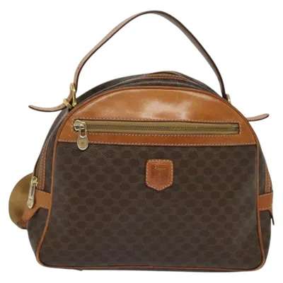 Pre-owned Celine Macadam Canvas Backpack Bag () In Brown