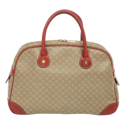 Pre-owned Celine Macadam Canvas Handbag () In Beige