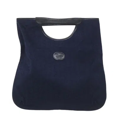 Pre-owned Celine Macadam Canvas Handbag () In Blue