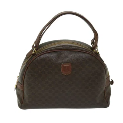 Pre-owned Celine Macadam Canvas Handbag () In Brown