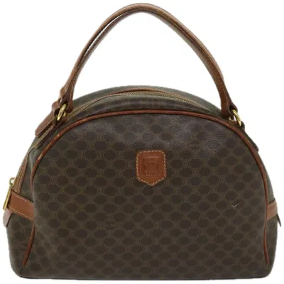 Pre-owned Celine Macadam Canvas Handbag () In Brown