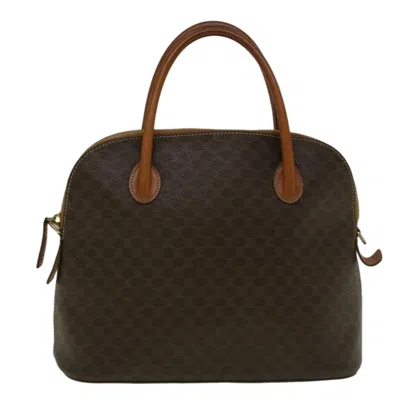 Pre-owned Celine Macadam Canvas Handbag () In Brown