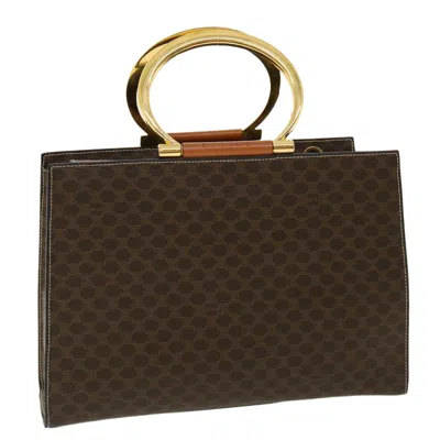 Pre-owned Celine Macadam Canvas Handbag () In Brown