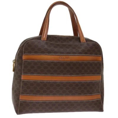 Pre-owned Celine Macadam Canvas Handbag () In Brown