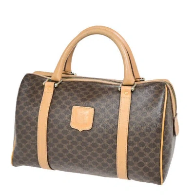 Pre-owned Celine Macadam Canvas Handbag () In Brown