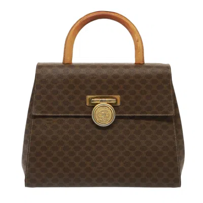 Pre-owned Celine Macadam Canvas Handbag () In Brown