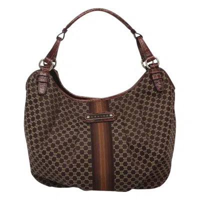 Pre-owned Celine Macadam Canvas Shoulder Bag ()