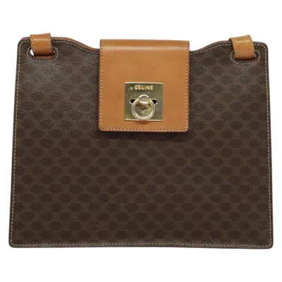 Pre-owned Celine Macadam Canvas Shoulder Bag ()