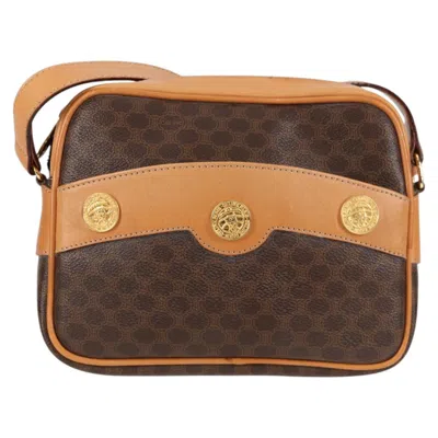 Pre-owned Celine Macadam Canvas Shoulder Bag () In Brown