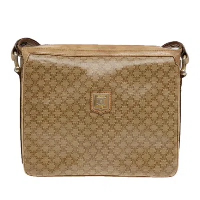 Pre-owned Celine Macadam Canvas Shoulder Bag () In Beige