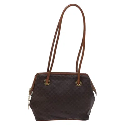 Pre-owned Celine Macadam Canvas Shoulder Bag () In Brown