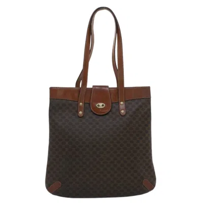 Pre-owned Celine Macadam Canvas Shoulder Bag () In Brown