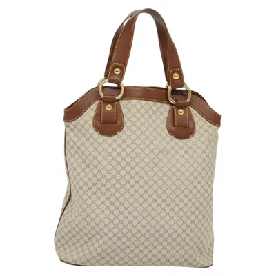 Pre-owned Celine Macadam Canvas Tote Bag () In Beige